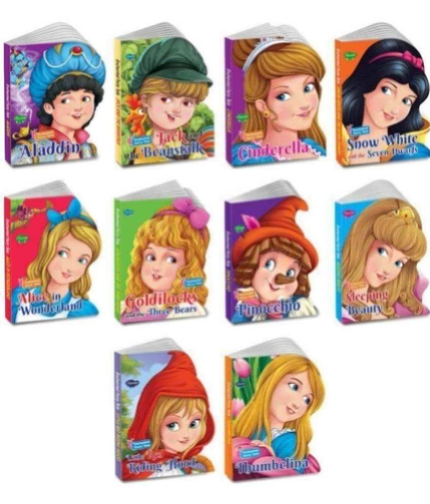 Fascinating Enumerated Enchanted Fairy Tales | Set of 10 fairy tale boar book | Cut out die cut Shape Story books Fascinating Enumerated Enchanted Fairy Tales | Set of 10 fairy tale boar book | Cut out die cut Shape Story books