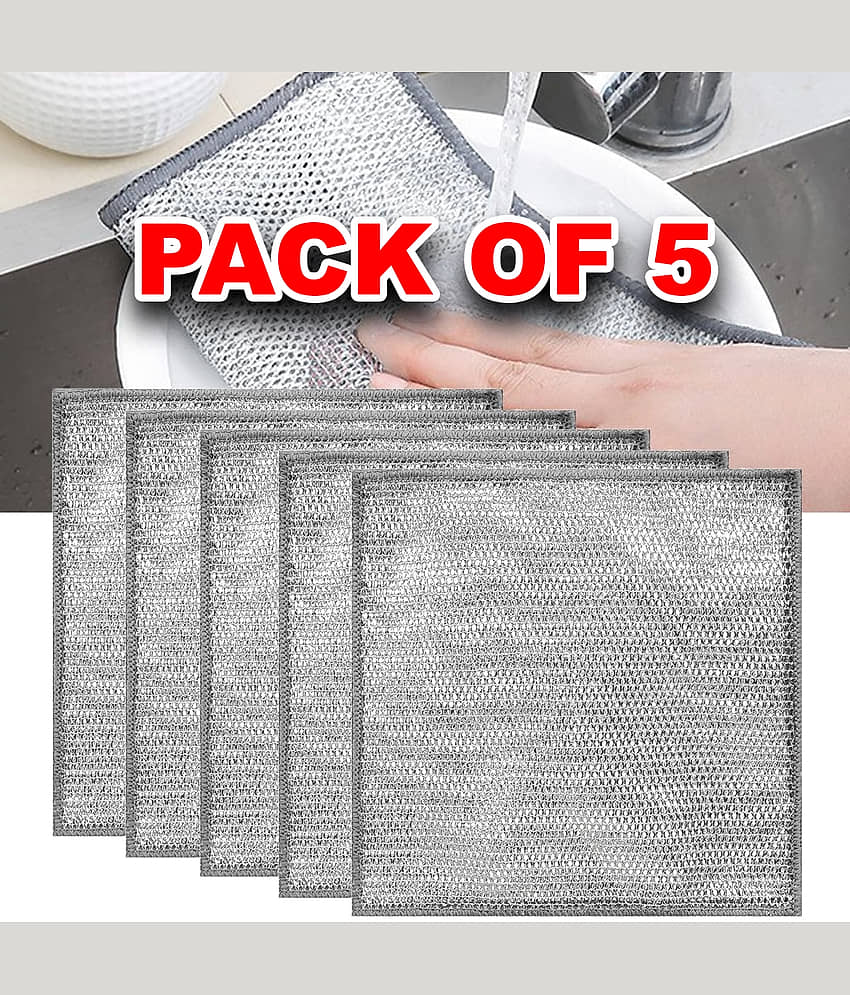 GEEO Non-Scratch Wire Stainless Steel Stainless Steel Scrub - Body Care - Loofah and Other Tools | Buy online on ZillyBuy