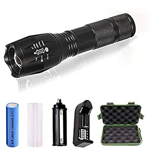     			Kadio - 12W Rechargeable Flashlight Torch ( Pack of 1 )