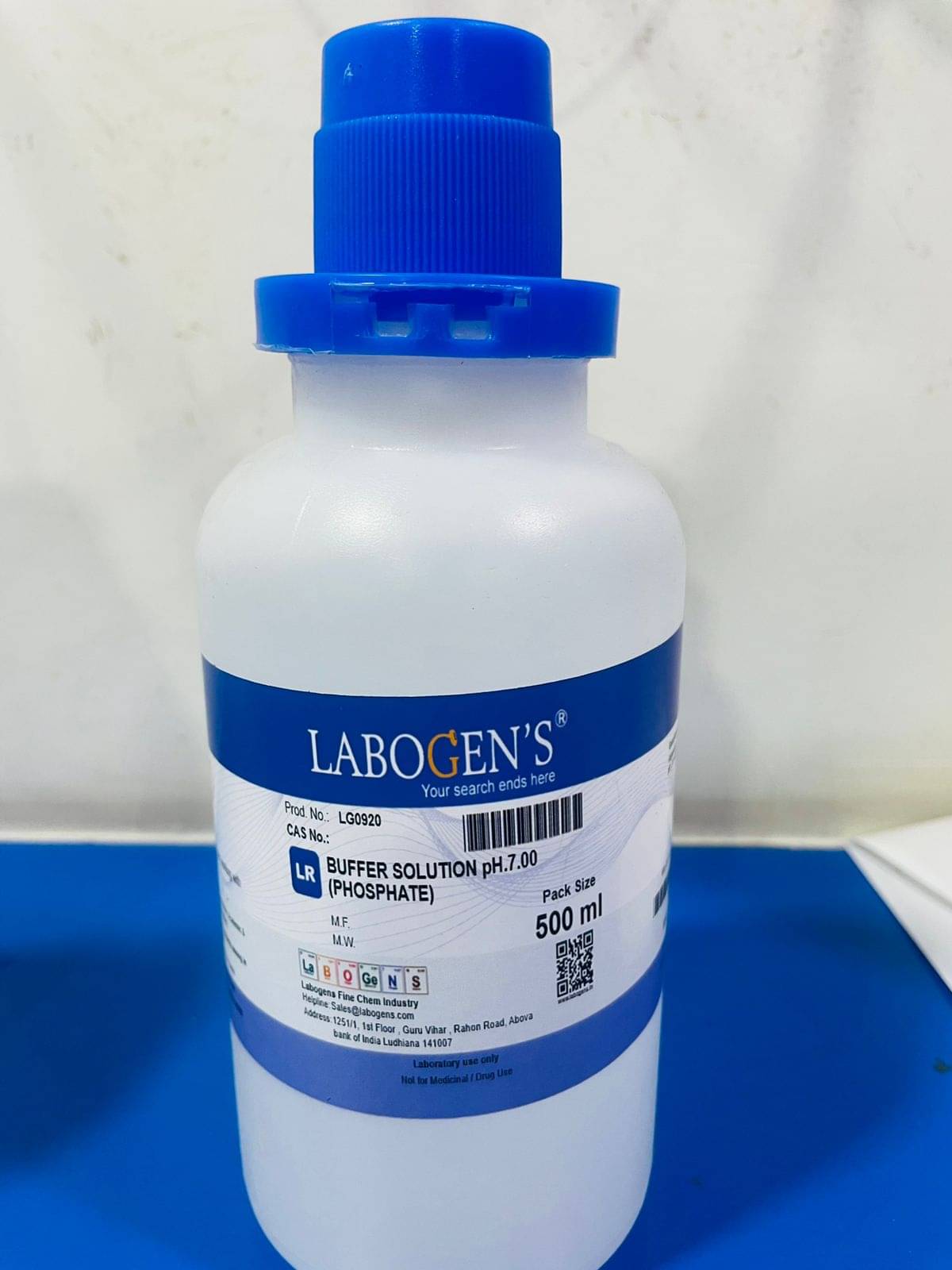     			LABOGENS BUFFER SOLUTION PH7.0 {PHOSPHATE} 500ML