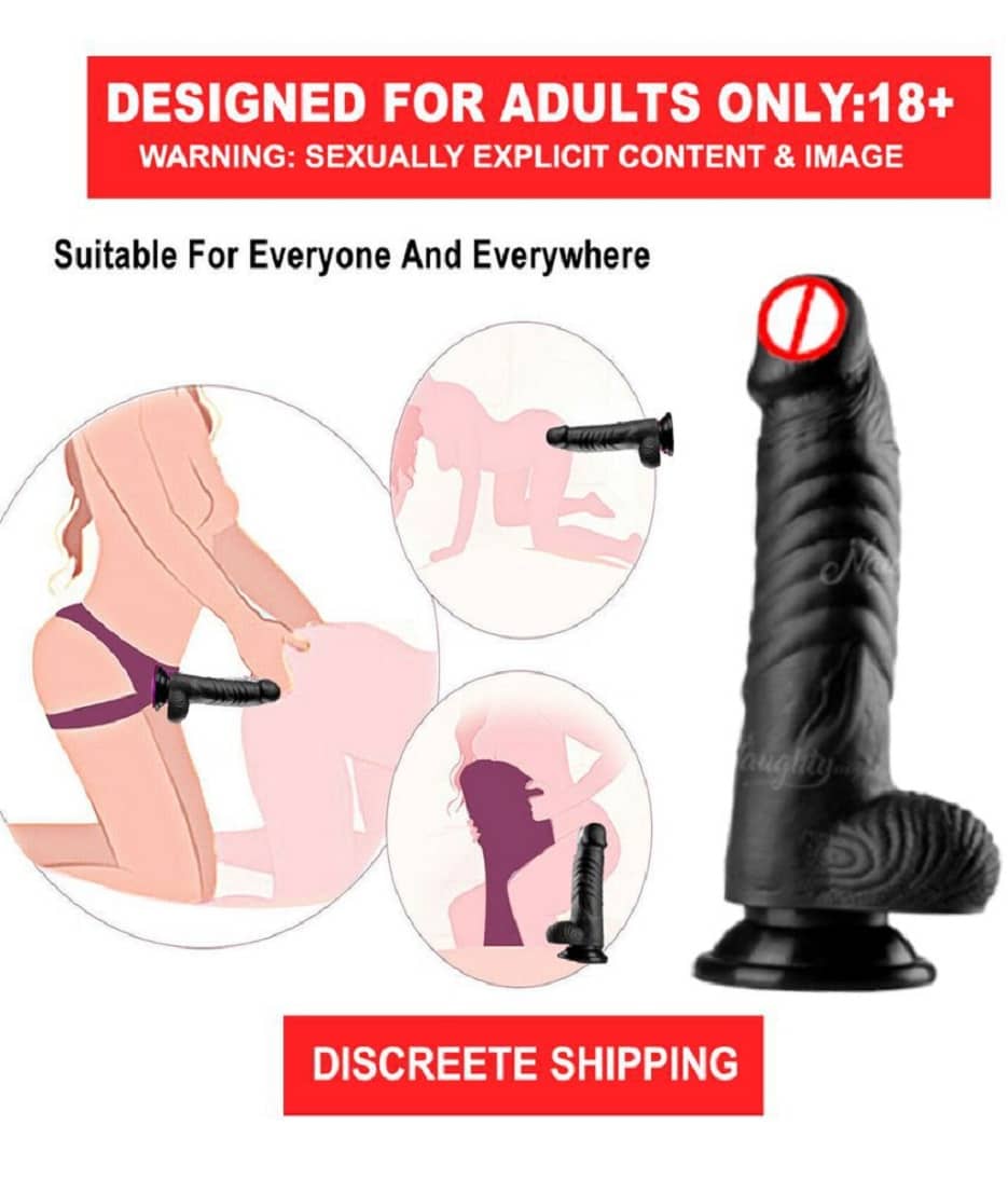 NAUGHTY TOY PRESENT 7.5 INCH PREMIUM QUALITY REALISTIC STRONG SUCTION DILDO SEX TOYS FOR WOMEN BY KAMAHOUSE (LOW PRICE)