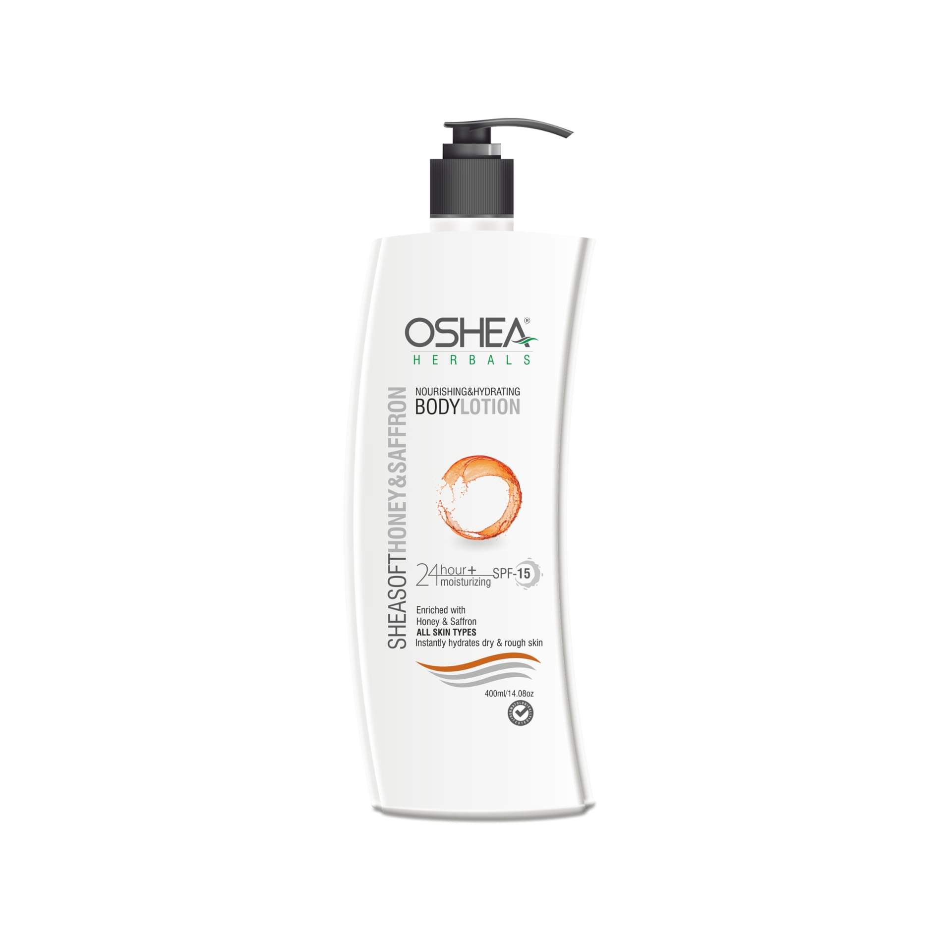     			Oshea Herbals Sheasoft Honey & Saffron Body Lotion 400milliliters