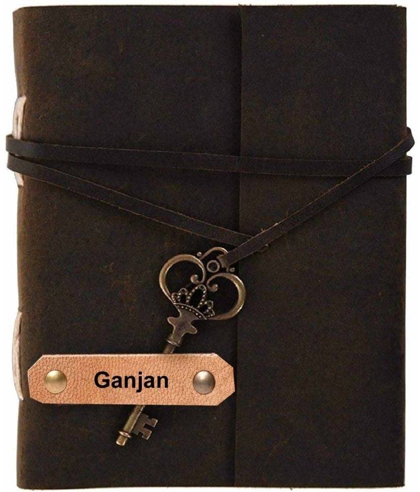     			Rjkart Handmade A4 Diary Unruled 200 Pages (Brown) - 110 GSM
