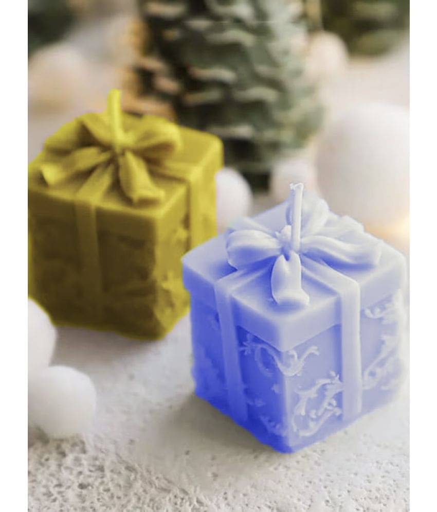     			SS ENTERPRISE Multicolour Pillar Candle 5 cm ( Pack of 2 )