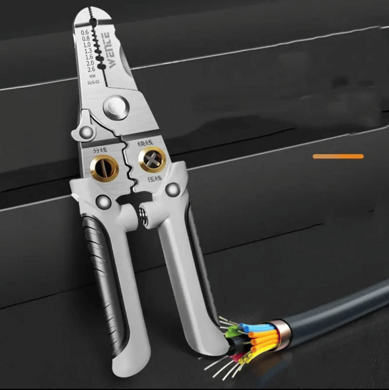 Saykhus 6-in-1 Multifunctional Wire and Cable Stripping Cutter