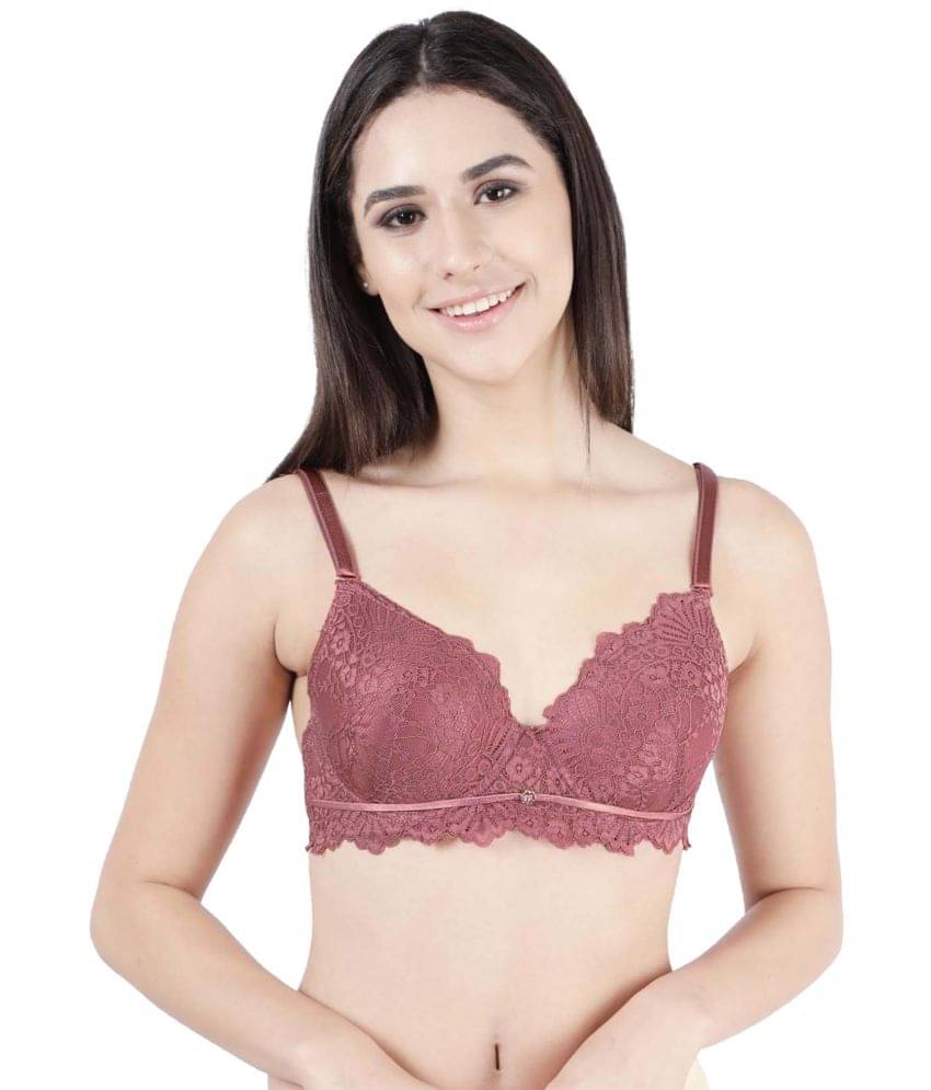 Susie Nylon Women's Push Up Bra ( Pink ) S051-WildRose Susie Nylon Women's Push Up Bra ( Pink ) S051-WildRose