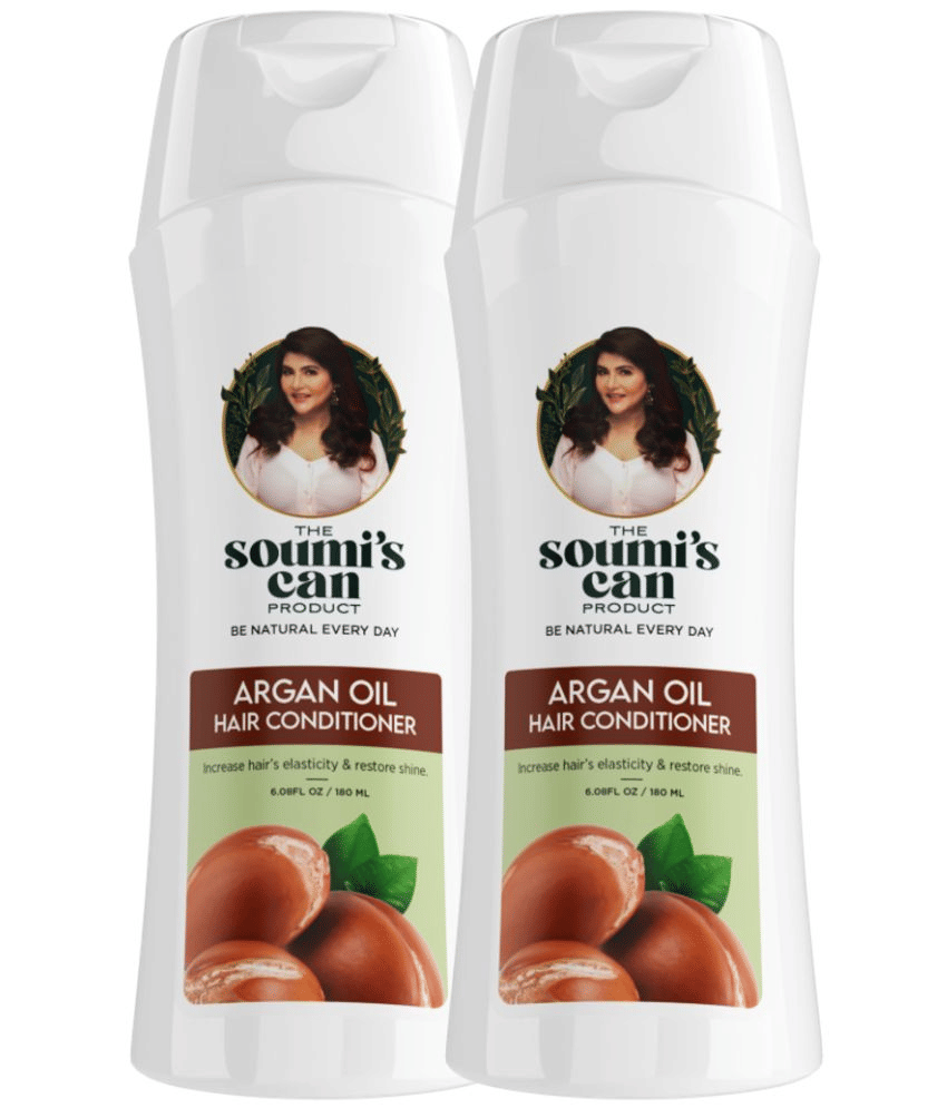     			The Soumi's Can Product Argan Oil Hair Conditioner, Frizz Control, 180ml (Pack of 2)