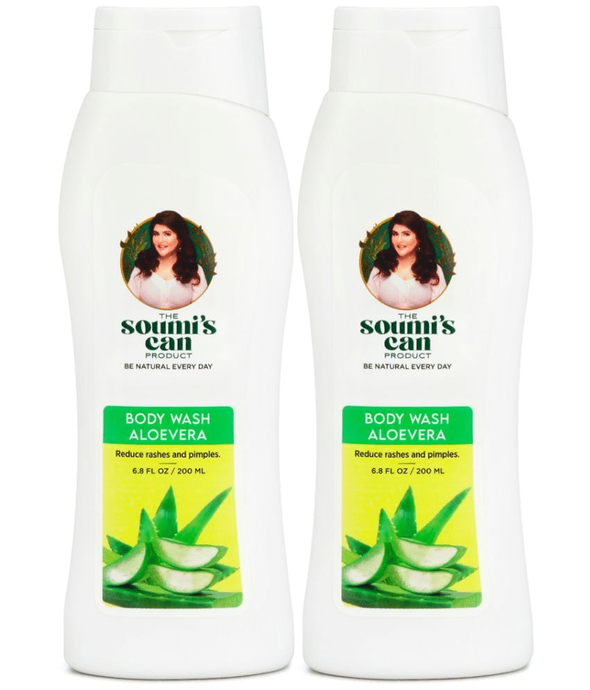     			The Soumi's Can Product Aloe Vera Body Wash To Cleanse Body, 200ml (Pack of 2)