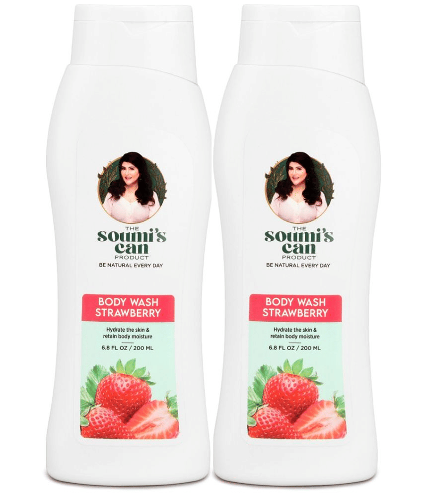     			The Soumi's Can Product Strawberry Body Wash To Cleanse Body, 200ml (Pack of 2)