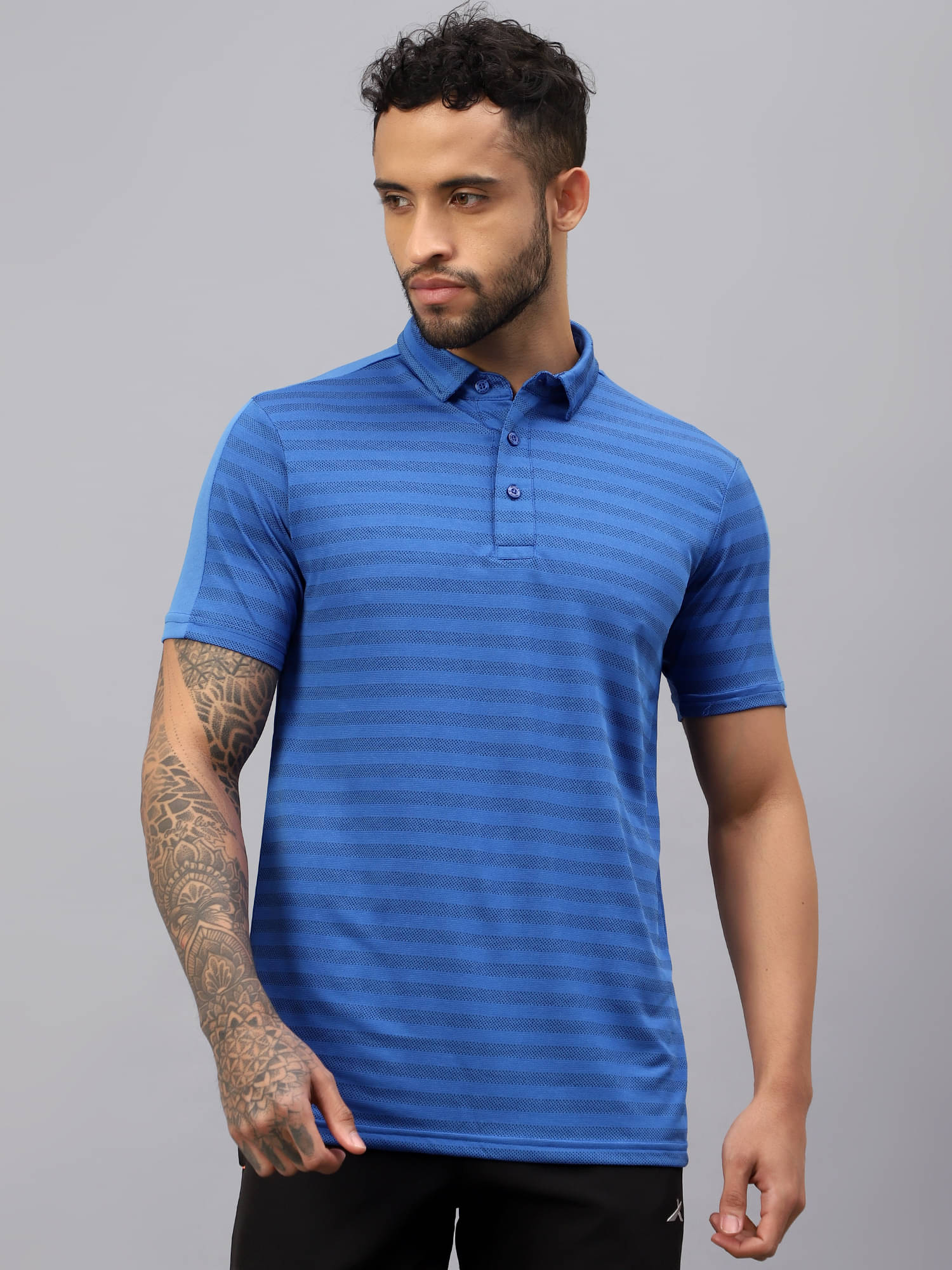Vector X Blue Polyester Regular Fit Men's Sports Polo T-Shirt ( Pack of 1 ) Vector X Blue Polyester Regular Fit Men's Sports Polo T-Shirt ( Pack of 1 )