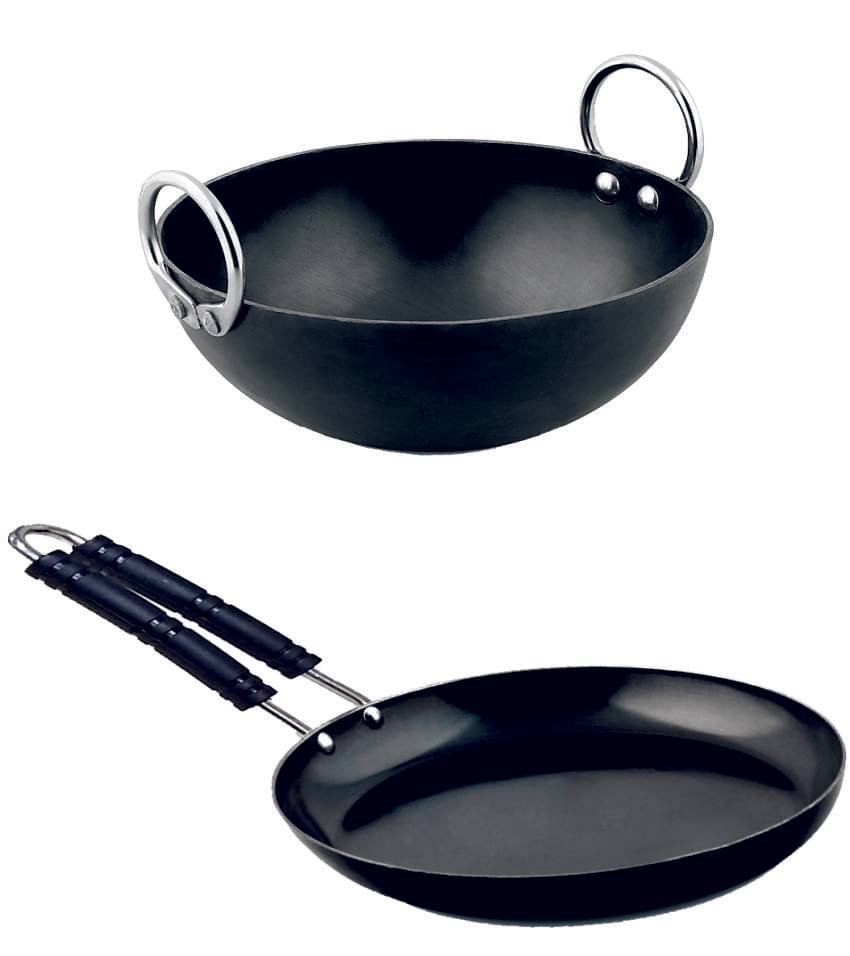 Veer Iron Deep Kadhai 2 mm ( 1 ) L Veer Iron Deep Kadhai 2 mm ( 1 ) L