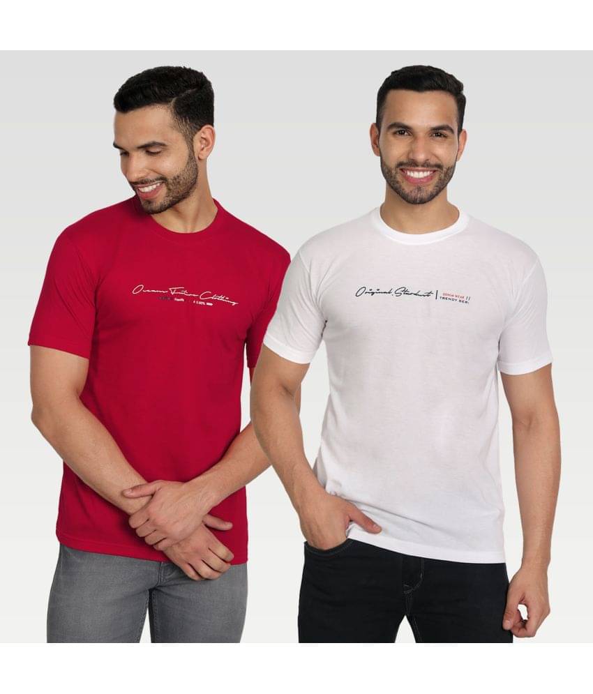     			Zeffit Pack of 2 Cotton Blend Regular Fit Men's T-Shirt ( Multicolor )