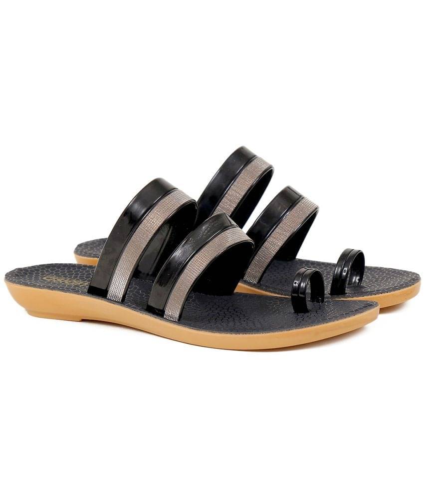     			ASIAN Black Women's Flats