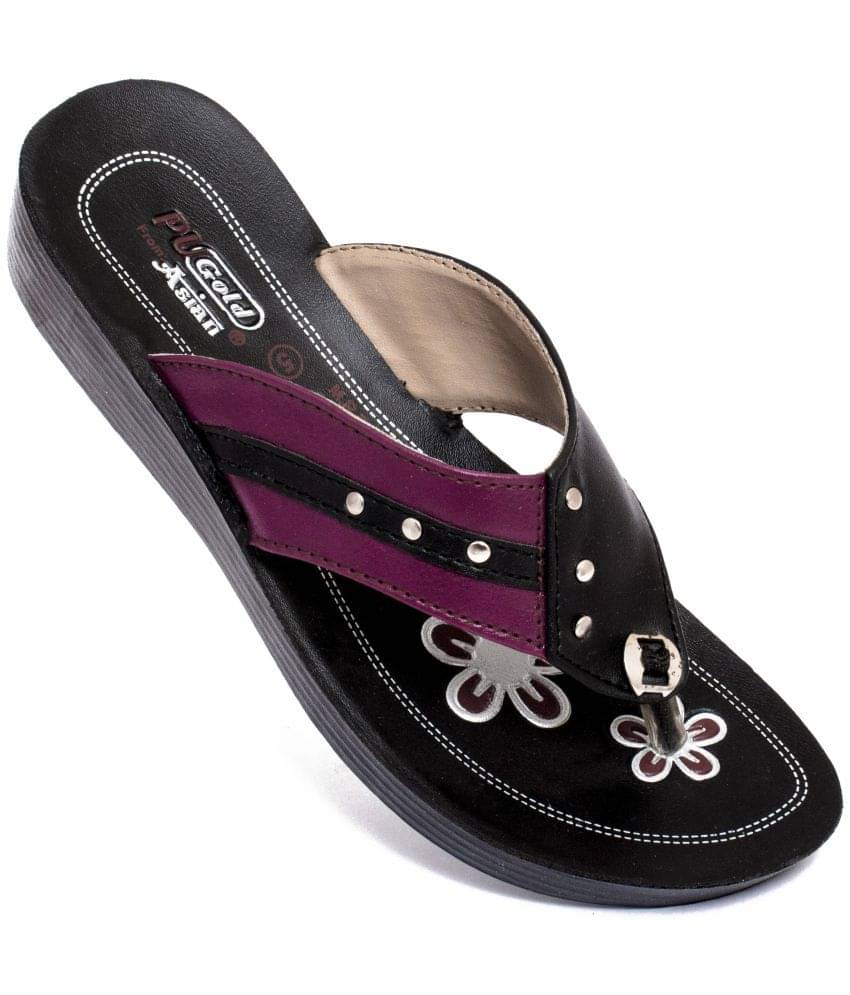     			ASIAN Black Women's Flats
