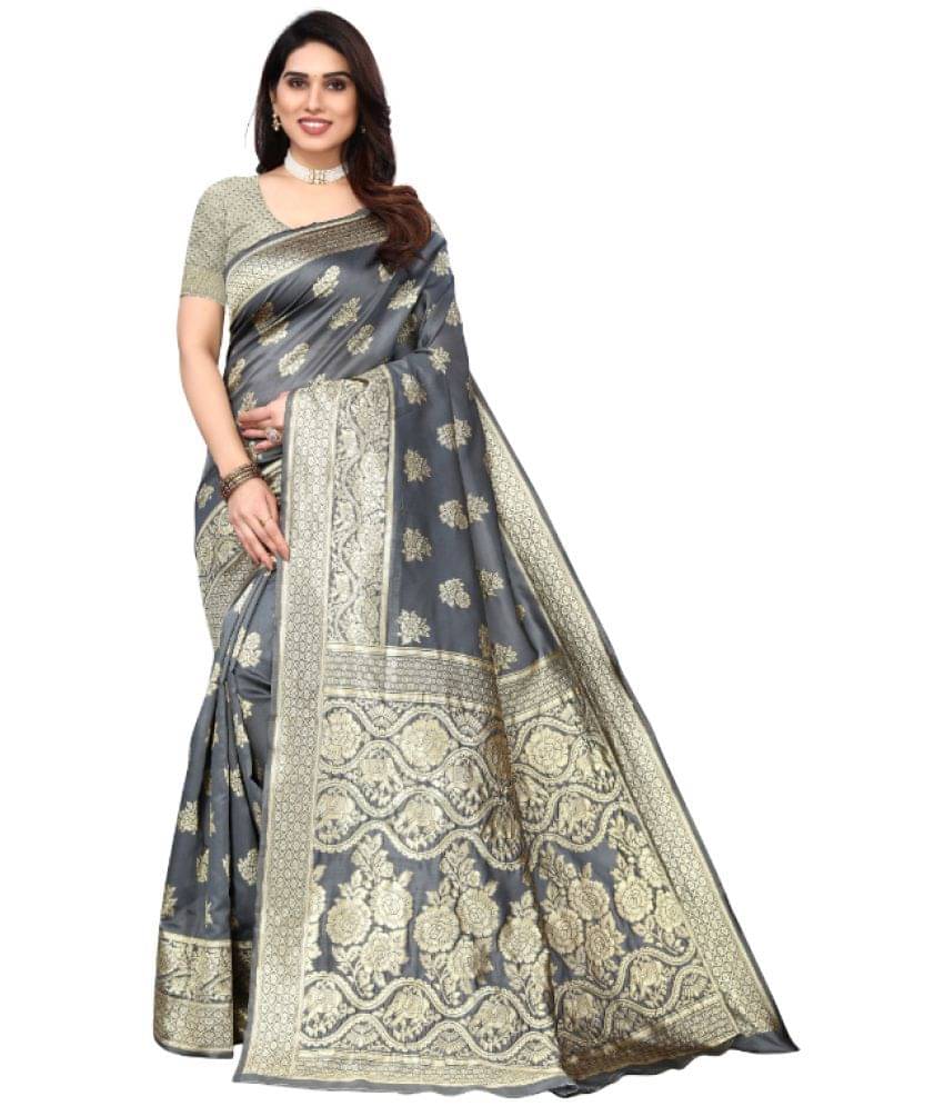 Aadvika Banarasi Silk Printed Saree With Unstitched Blouse Piece ( Multicolor )     			Aadvika Banarasi Silk Printed Saree With Unstitched Blouse Piece ( Multicolor )