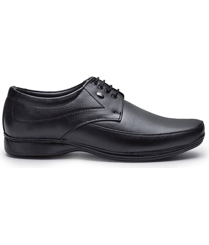 Action Black Men's Derby Formal Shoes