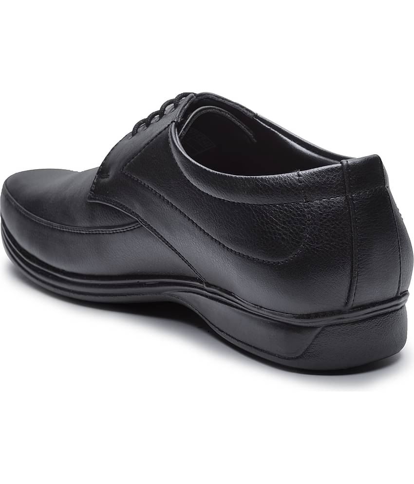 Action Black Men's Derby Formal Shoes