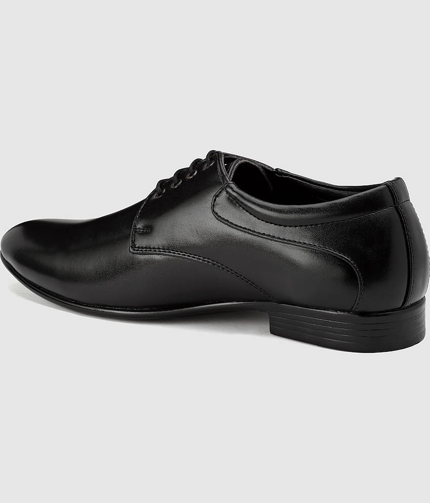 Action Black Men's Derby Formal Shoes