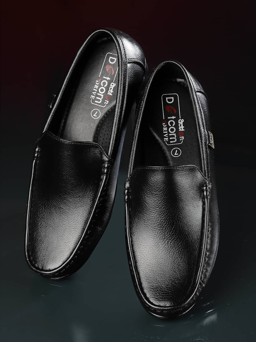 Action Black Men's Slip on - Formal Shoes | Buy online on ZillyBuy