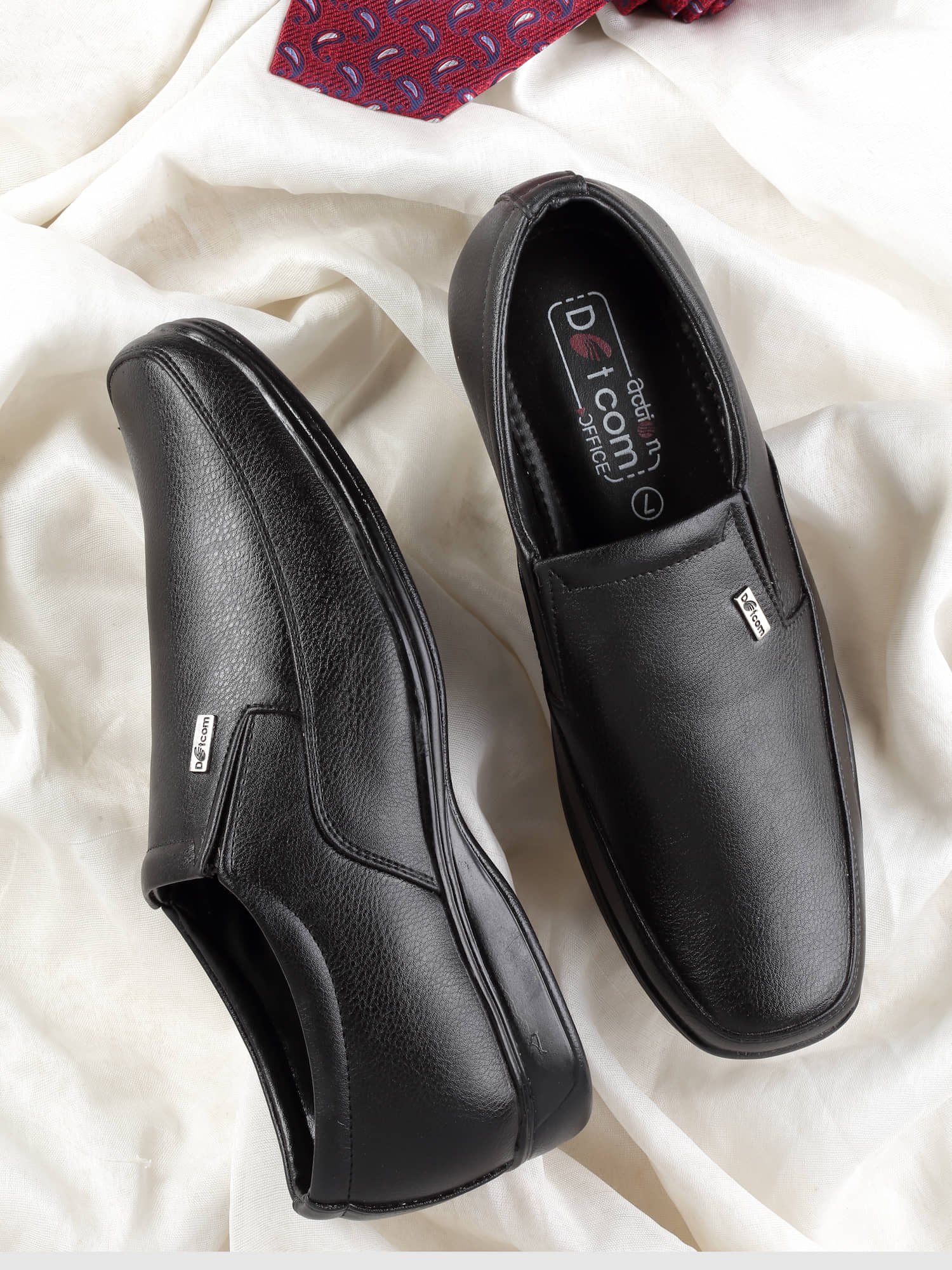 Buy Action Slip On Artificial Leather Brown Formal Shoes Online at