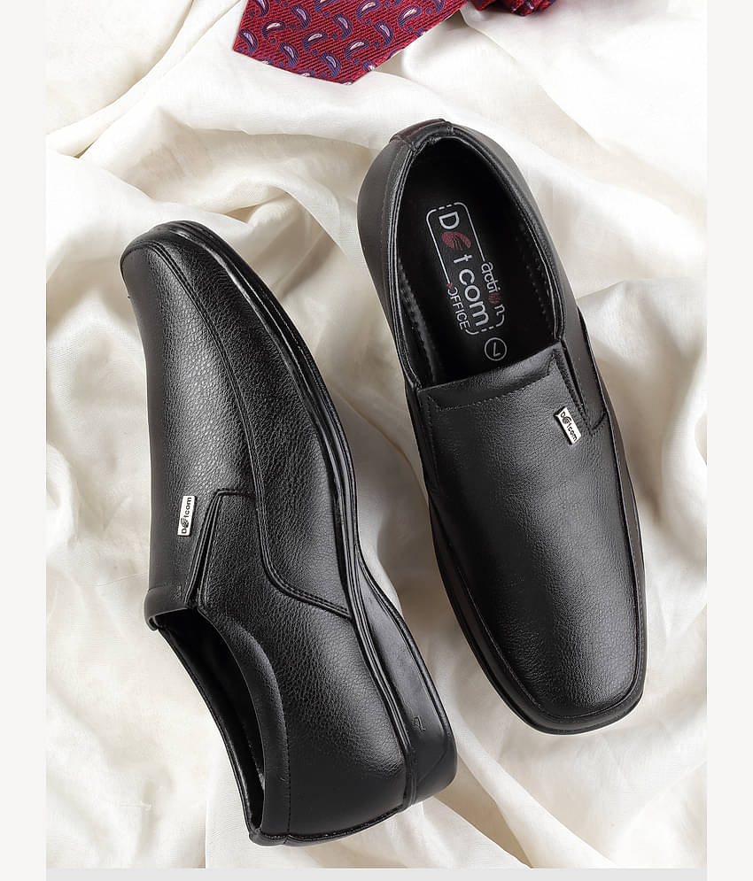 Buy Action Slip On Artificial Leather Brown Formal Shoes Online at