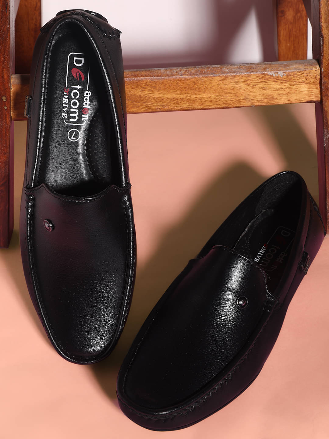     			Action Black Men's Slip on