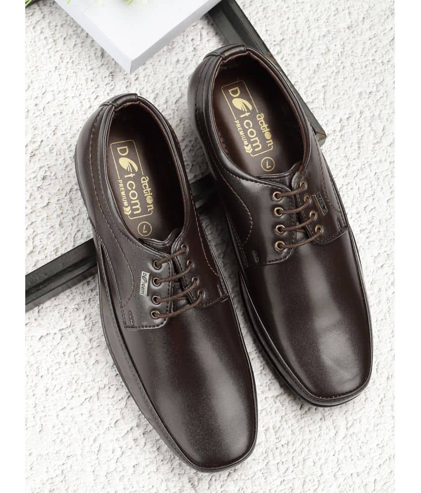 Action Brown Men's Derby Formal Shoes - Formal Shoes | Buy online on ZillyBuy