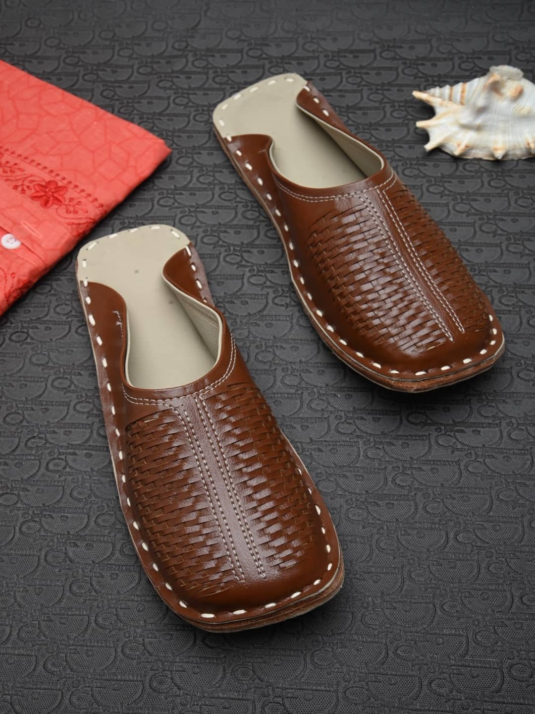 Apratim Brown Men's Mule - Ethnic Shoes | Buy online on ZillyBuy