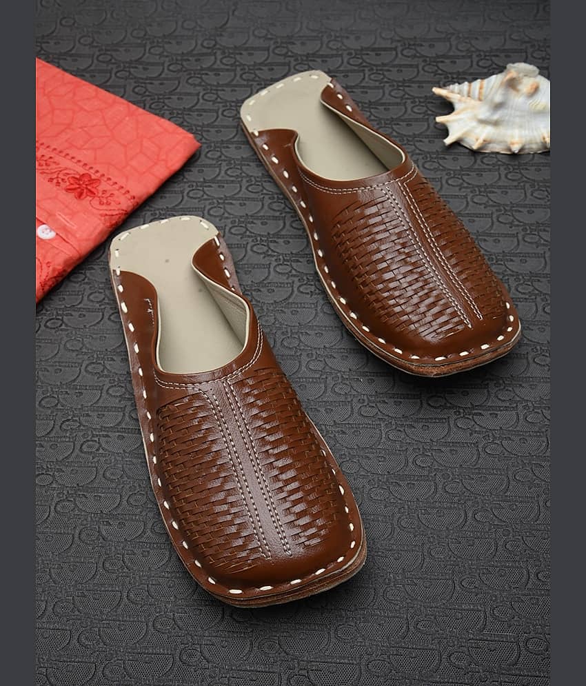 Apratim Brown Men's Mule - Ethnic Shoes | Buy online on ZillyBuy