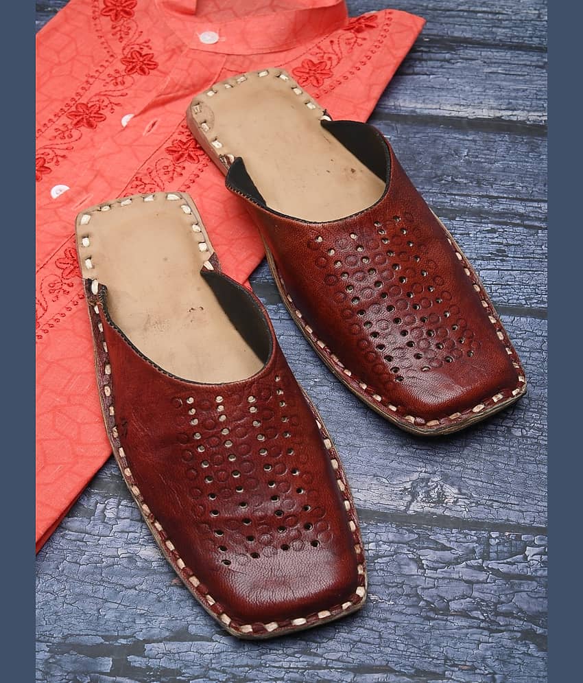 Apratim Brown Men's Mule - Ethnic Shoes | Buy online on ZillyBuy