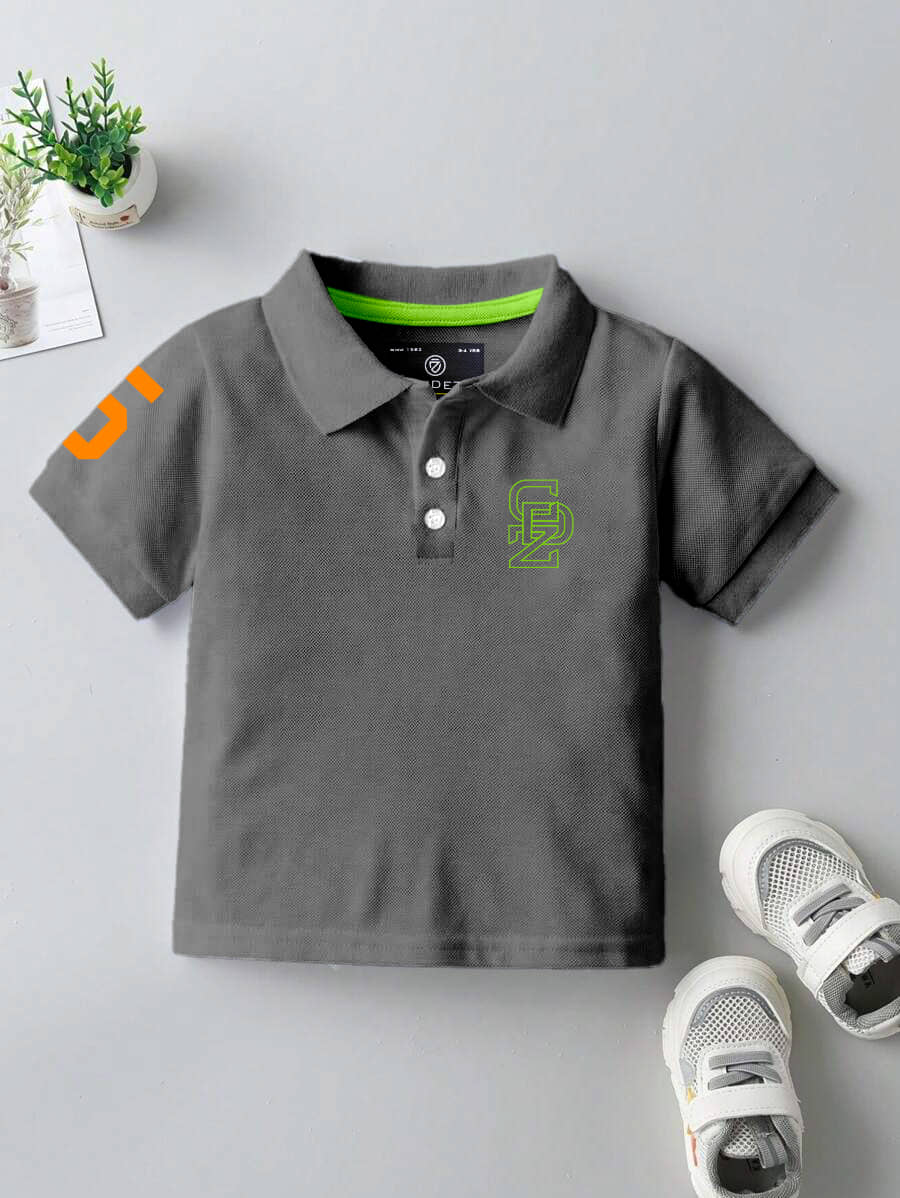 CODEZ Pack of 1 Boys Cotton Blend T-Shirt ( Grey )