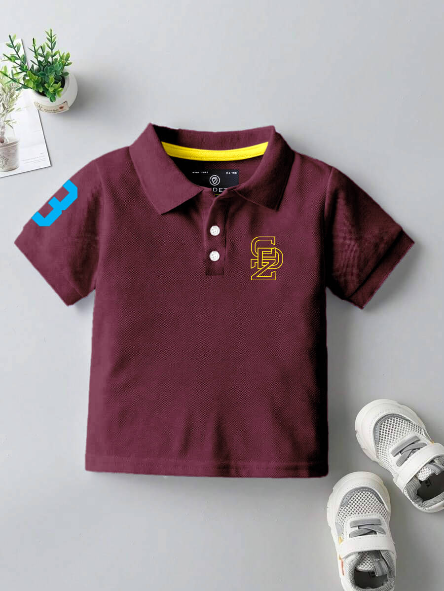     			CODEZ Pack of 1 Boys Cotton Blend T-Shirt ( Maroon )