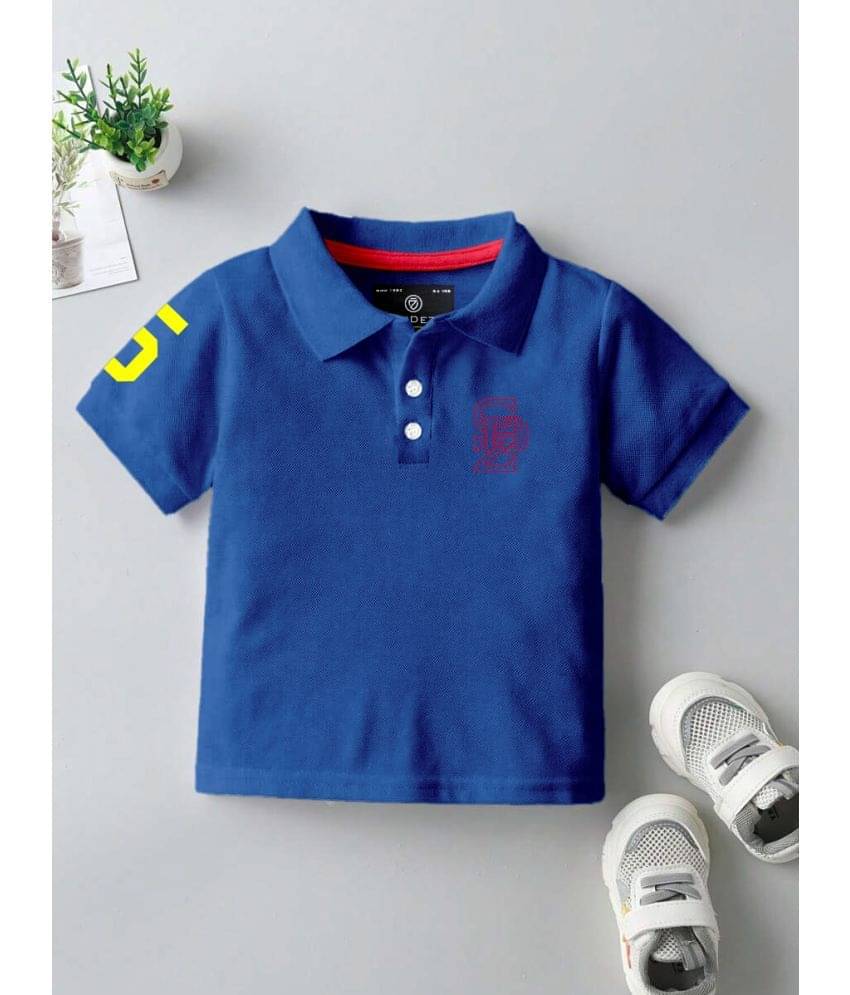     			CODEZ Pack of 1 Boys Cotton Blend T-Shirt ( Royal Blue )