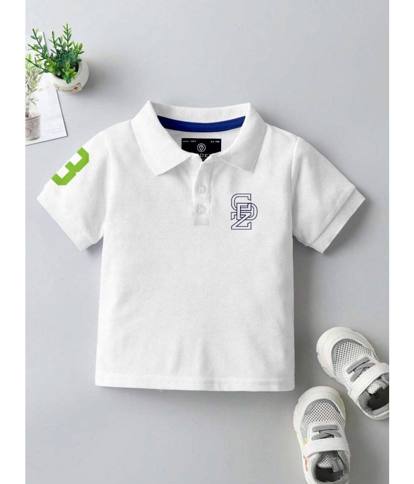     			CODEZ Pack of 1 Boys Cotton Blend T-Shirt ( White )