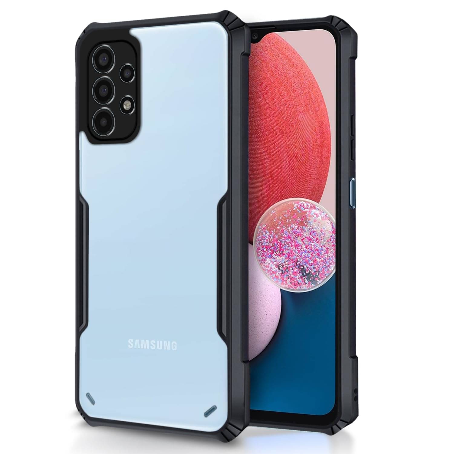 Case Vault Covers Shock Proof Case Compatible For Polycarbonate Samsung Galaxy A13 4G ( Pack of 1 ) Case Vault Covers Shock Proof Case Compatible For Polycarbonate Samsung Galaxy A13 4G ( Pack of 1 )