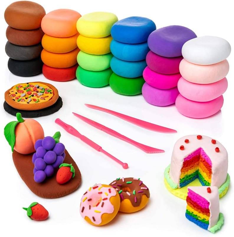 ECLET (Pack of 12) Air Dry Clay, Colorful Children Soft Clay, Creative Art Crafts, Gifts for Kids-Multi Color. Non-Toxic Modeling Magic Fluffy Foam Bouncing Clay Putty Kit for Kids with Tools .11 ECLET (Pack of 12) Air Dry Clay, Colorful Children Soft Clay, Creative Art Crafts, Gifts for Kids-Multi Color. Non-Toxic Modeling Magic Fluffy Foam Bouncing Clay Putty Kit for Kids with Tools .11