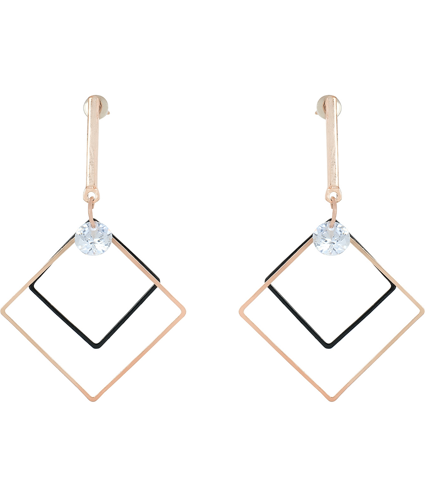 Jiyanshi fashion Black Drop Earrings ( Pack of 1 ) - Earrings | Buy online on ZillyBuy