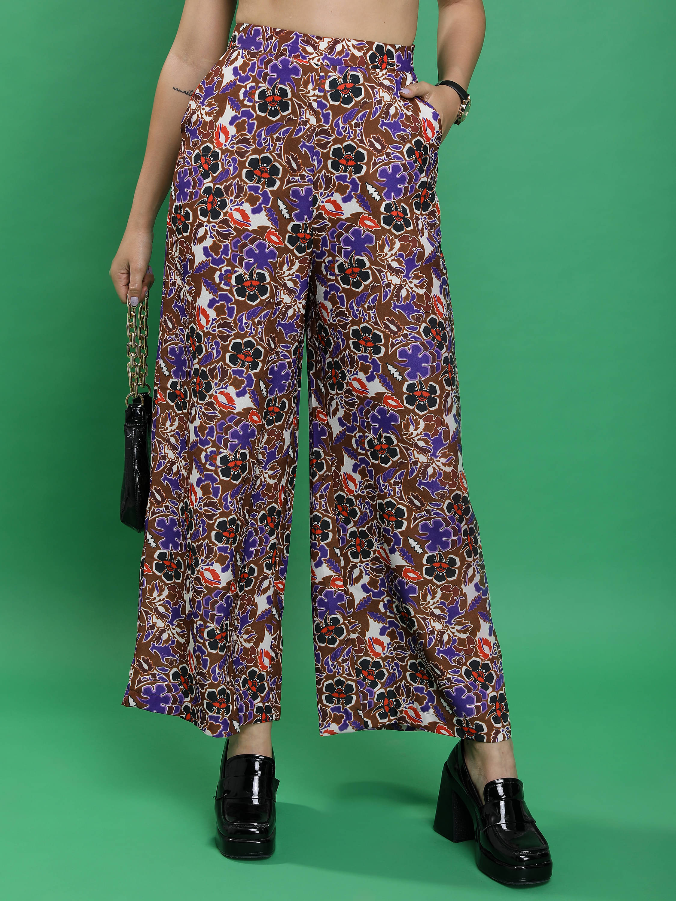     			Ketch Multicolor Polyester Regular Women's Casual Pants ( Pack of 1 )