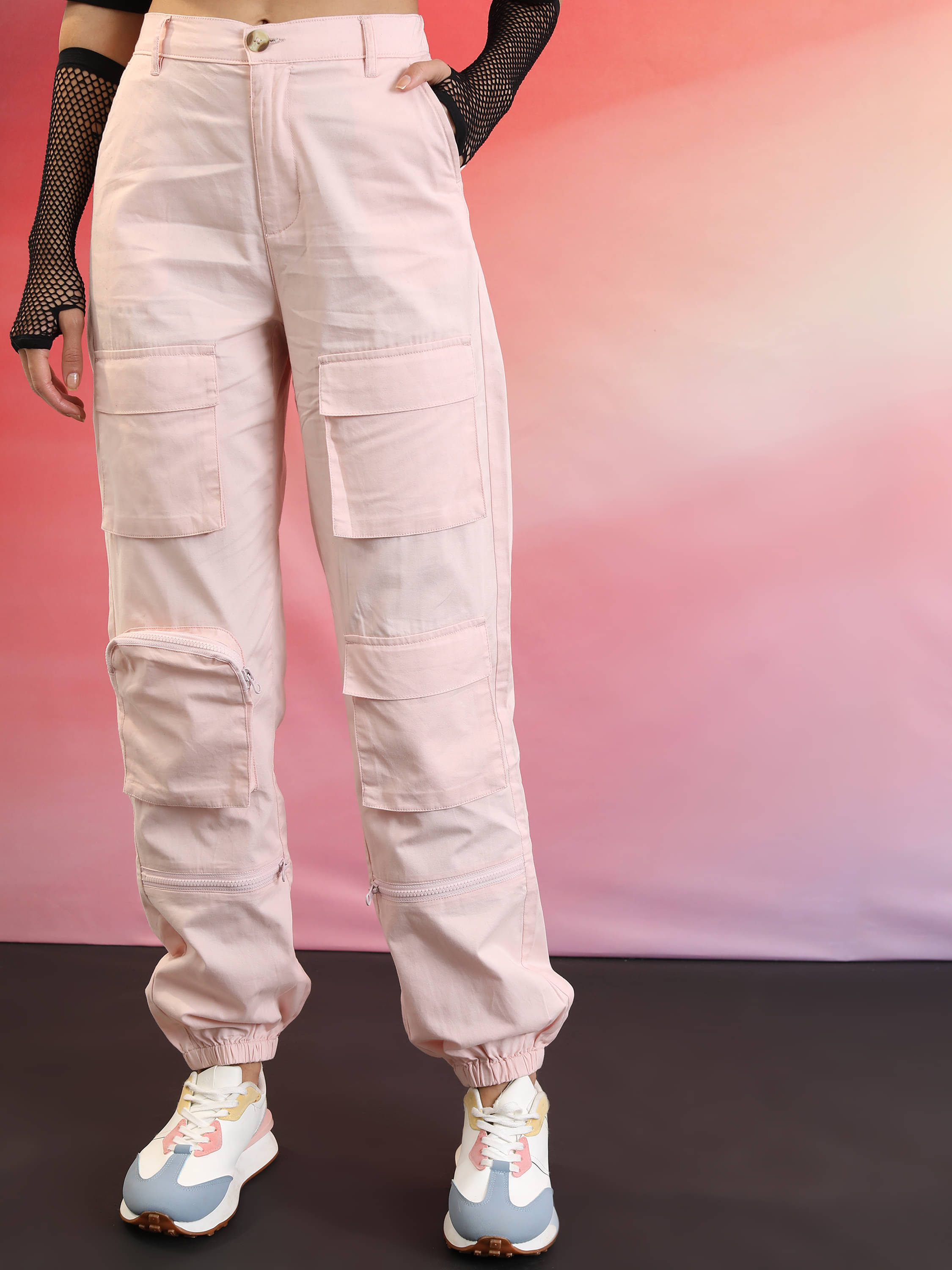     			Ketch Pink Polyester Regular Women's Cargo Pants ( Pack of 1 )