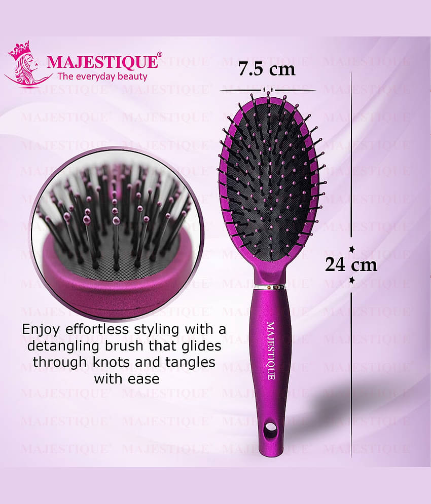 Majestique Hair Straightener Brush Bio-Friendly Detangling Hair Brush Comfortable for Women and Men