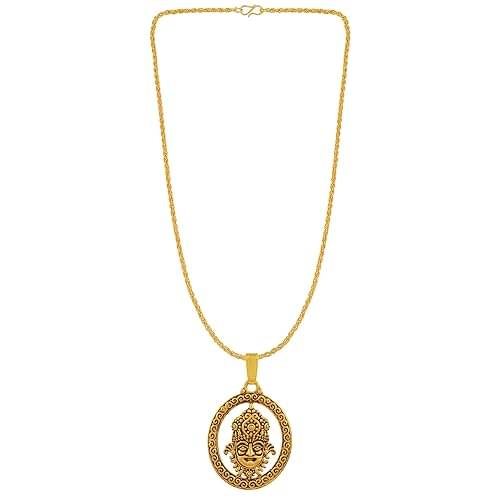 Memoir Gold Religious Pendant With Chain ( Pack of 1 ) Memoir Gold Religious Pendant With Chain ( Pack of 1 )