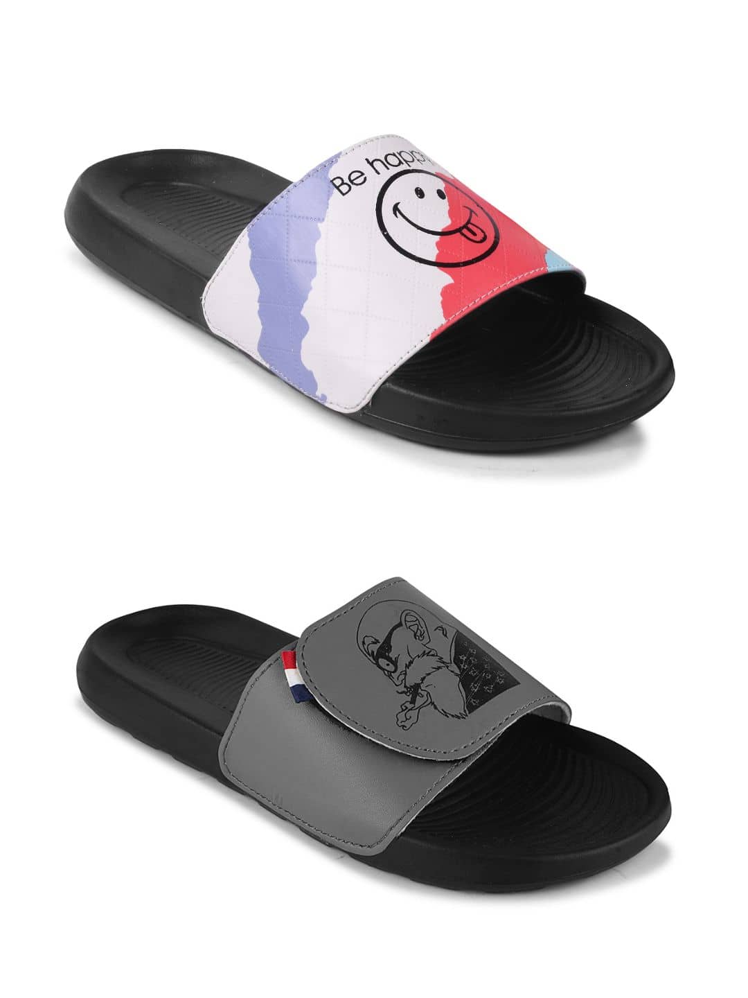 PERY PAO Black Men's Slide Flip Flop