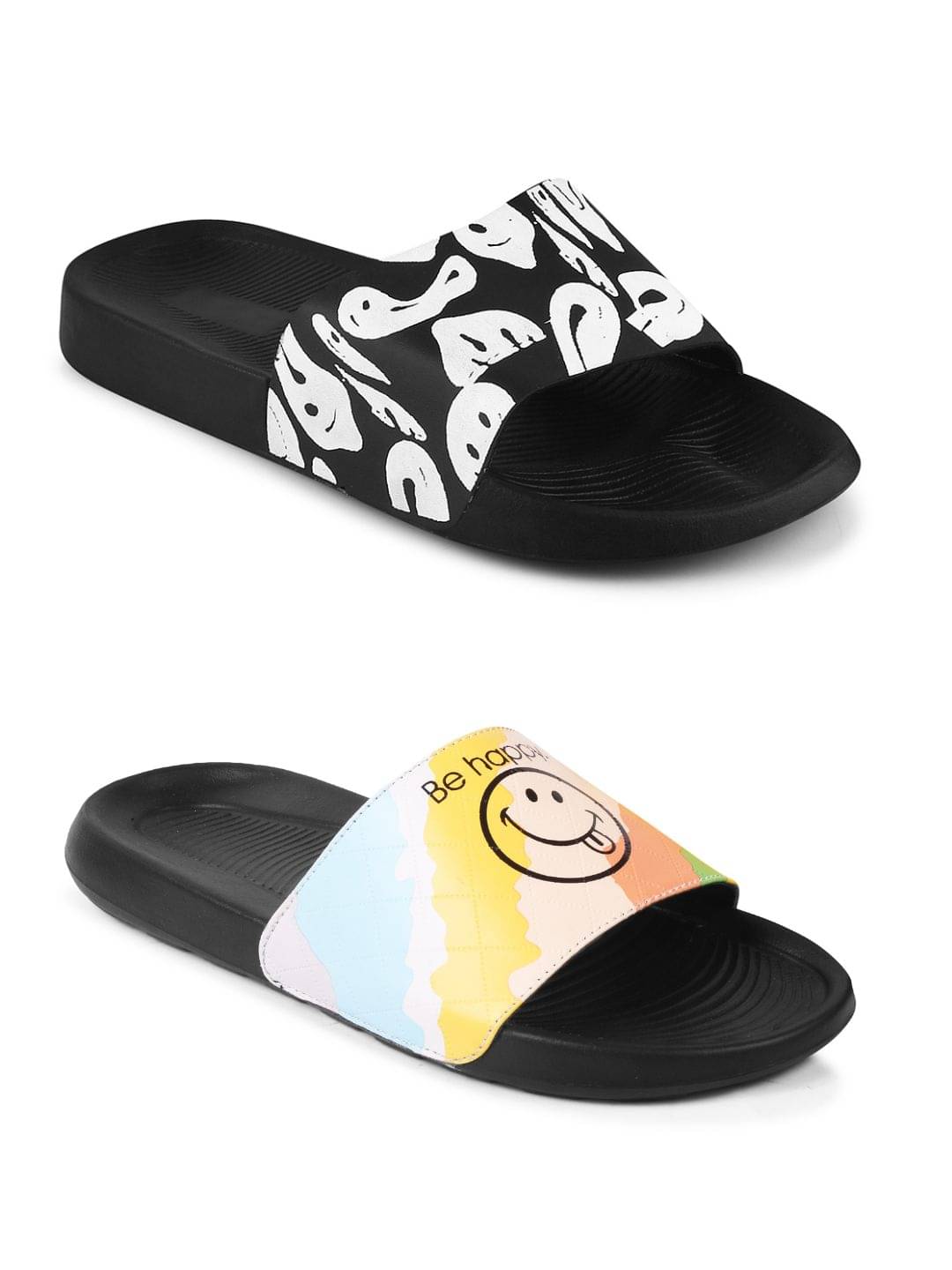     			PERY PAO Black Men's Slide Flip Flop