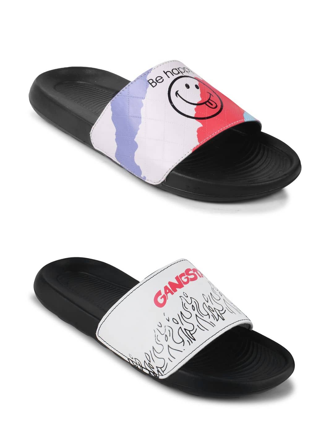 PERY PAO Black Men's Slide Flip Flop