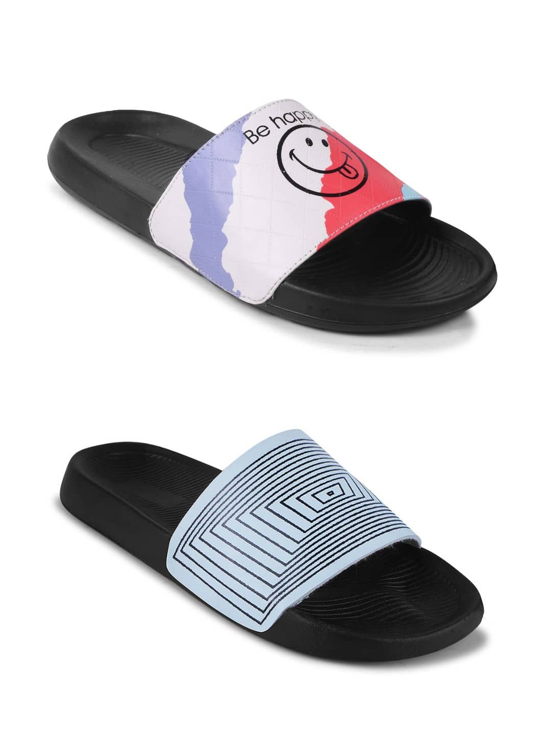 PERY PAO Black Men's Slide Flip Flop