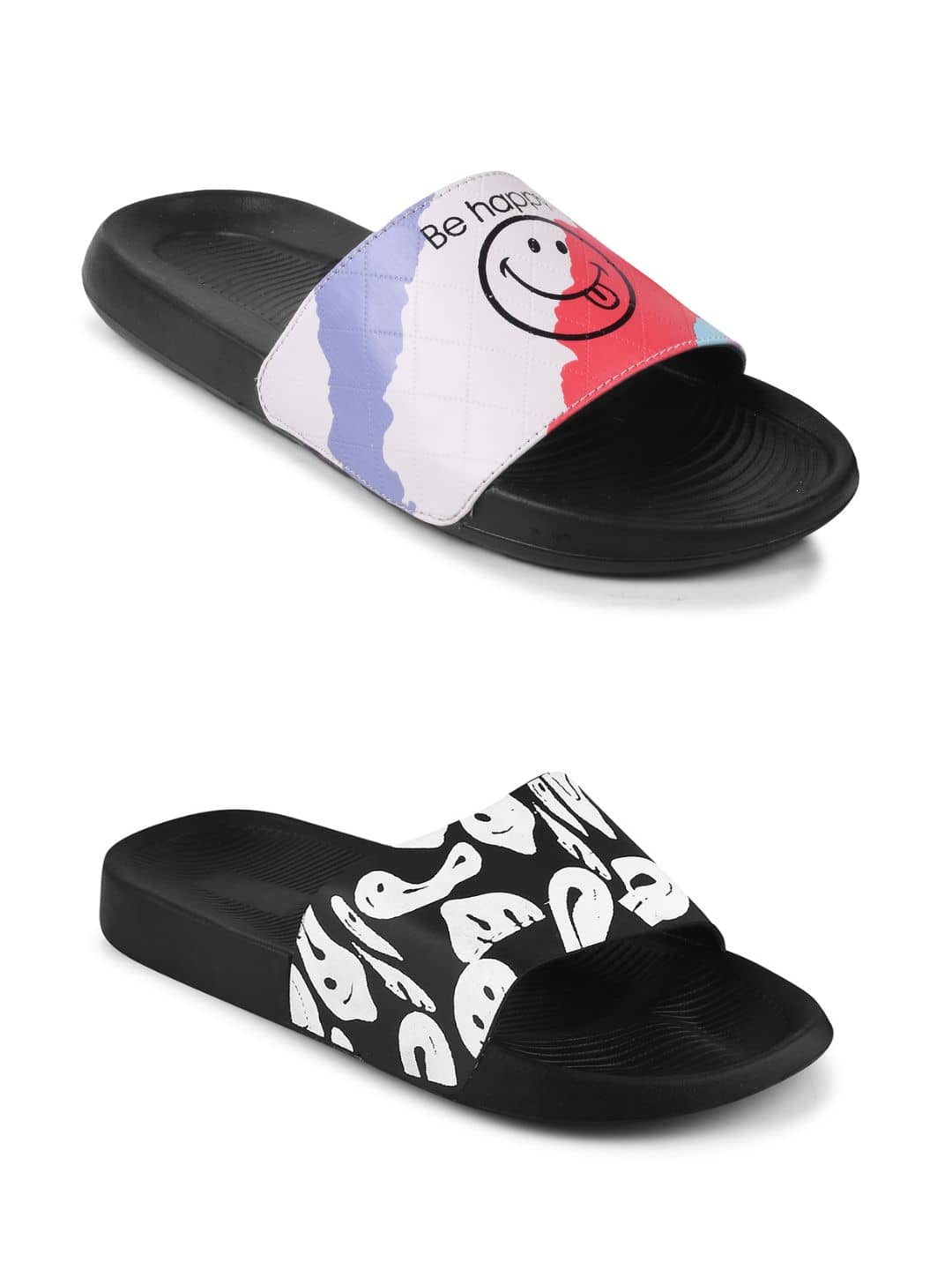 PERY PAO Black Men's Slide Flip Flop