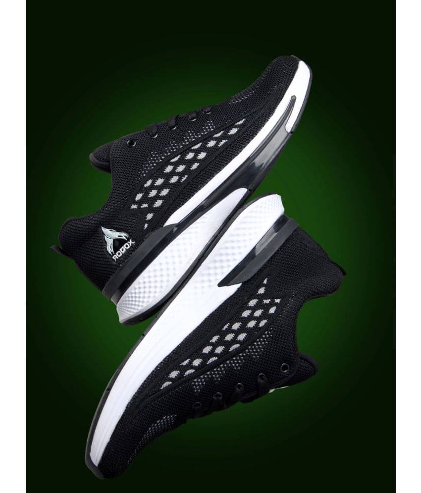     			RODOX Memory Foam Extra Comfort Fashion Black Men's Sneakers