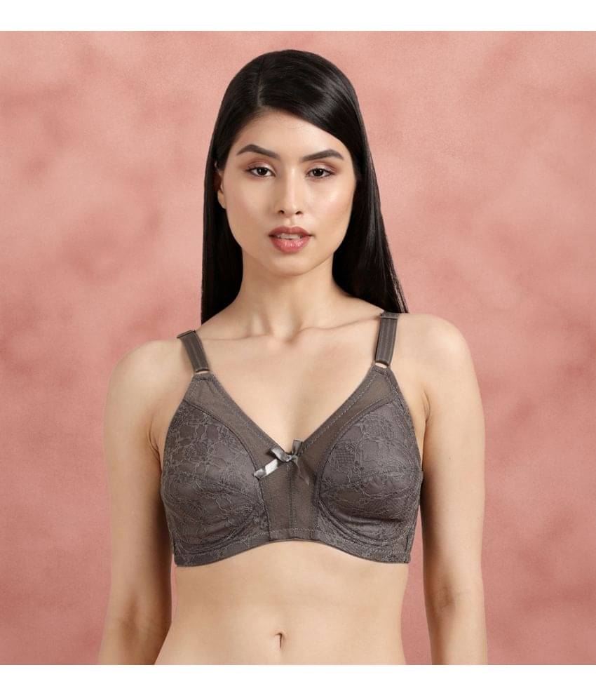 Susie Lace Women's Minimizer Bra ( Light Grey ) JS001-StormFront Susie Lace Women's Minimizer Bra ( Light Grey ) JS001-StormFront