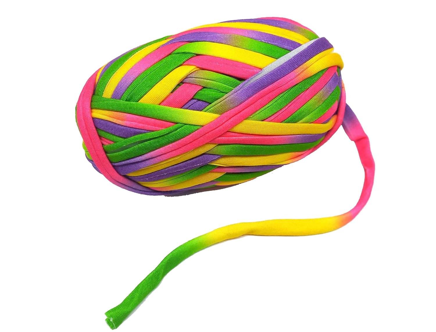     			T-Shirt Yarn Carpet, Knitting Yarn for Hand DIY Bag Blanket Cushion Crocheting Projects TSH New 100 GMS (Rainbow Color)