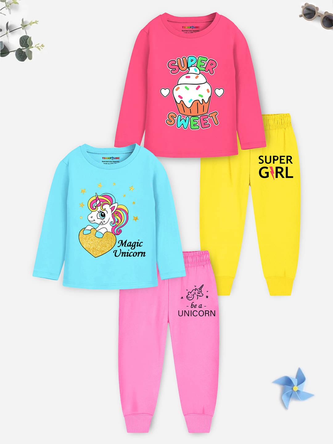     			Trampoline Pack of 1 Boys Cotton Blend Nightsuit Set ( Multicolor 5 )